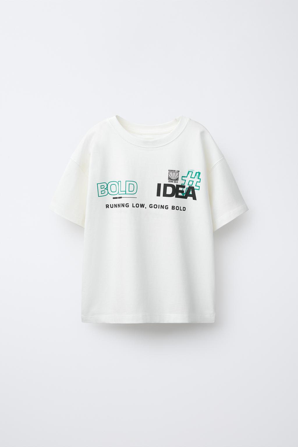 ФУТБОЛКА С ТЕКСТОМ ГРАФФИТИ