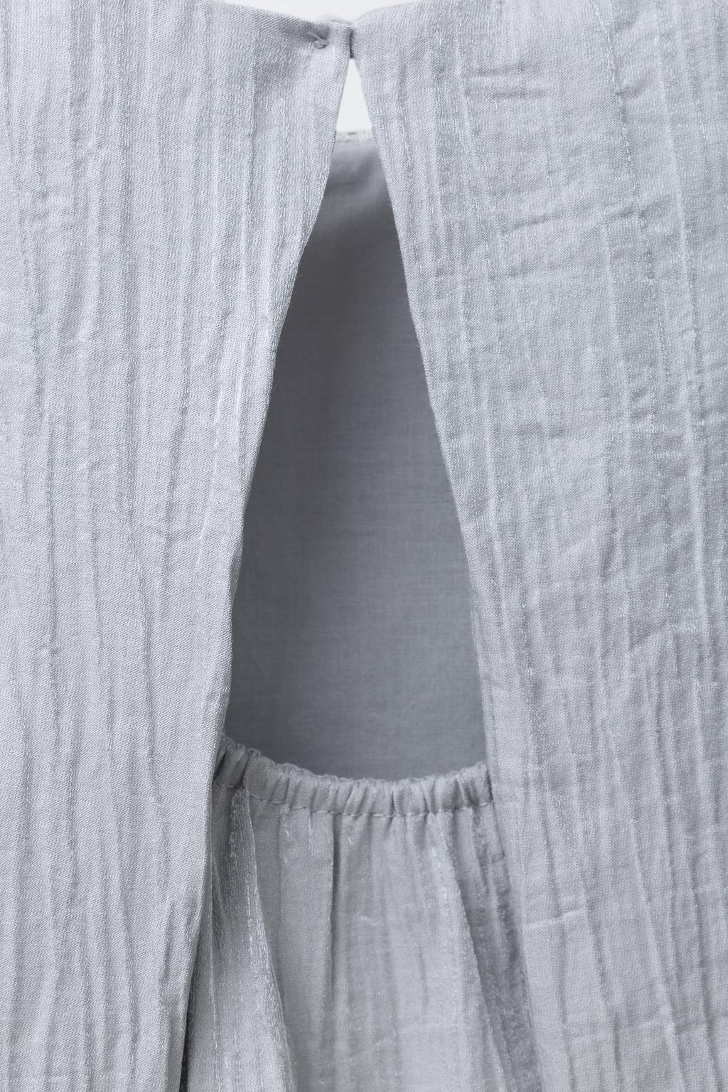 Сатиновый топ с эффектом смятия