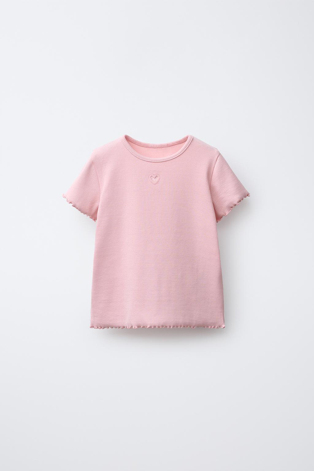 ФУТБОЛКА В РУБЧИК С ВЫРЕЗОМ «СЕРДЦЕ»