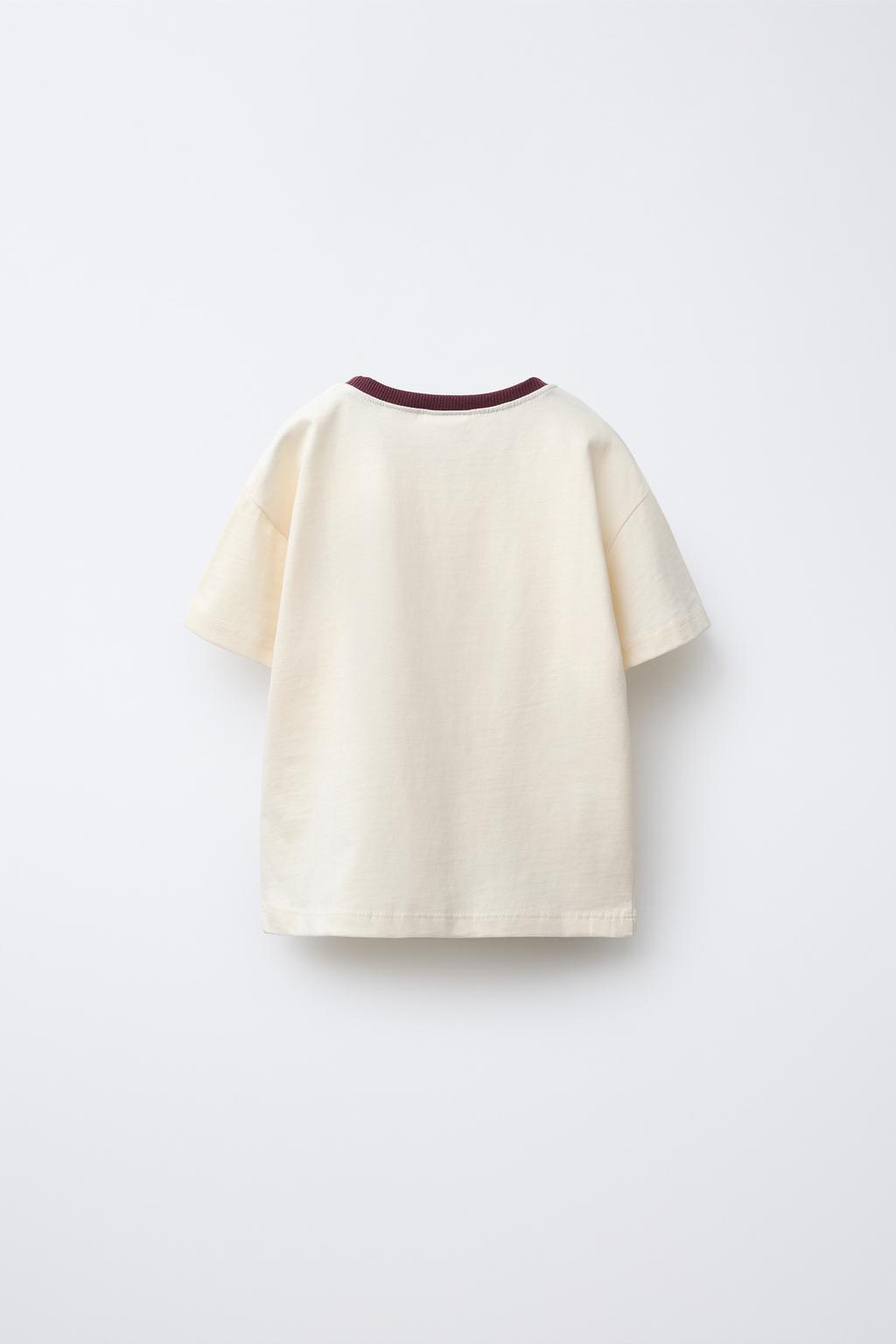 ФУТБОЛКА В СТИЛЕ ПРЕППИ С ВЫШИВКОЙ «МЕДВЕДЬ»