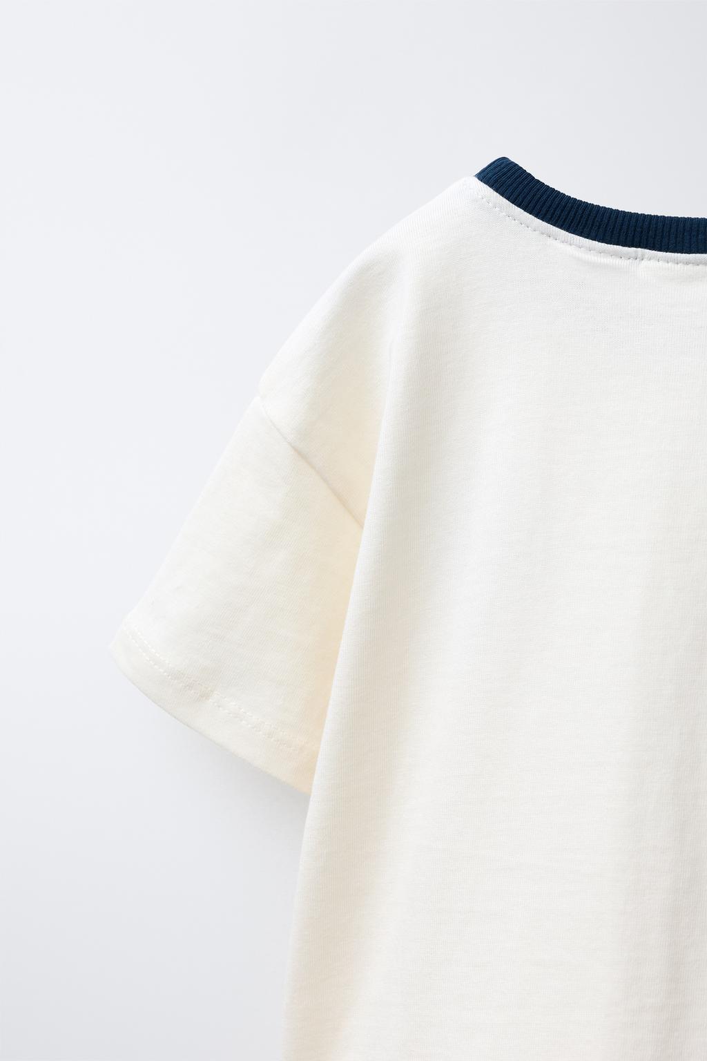 ФУТБОЛКА В СТИЛЕ ПРЕППИ С ВЫШИВКОЙ «МЕДВЕДЬ»