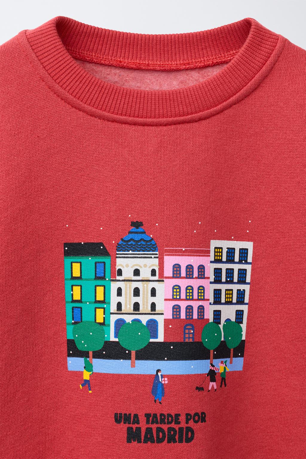 ТОЛСТОВКА С ПРИНТОМ «ГОРОД МАДРИД»