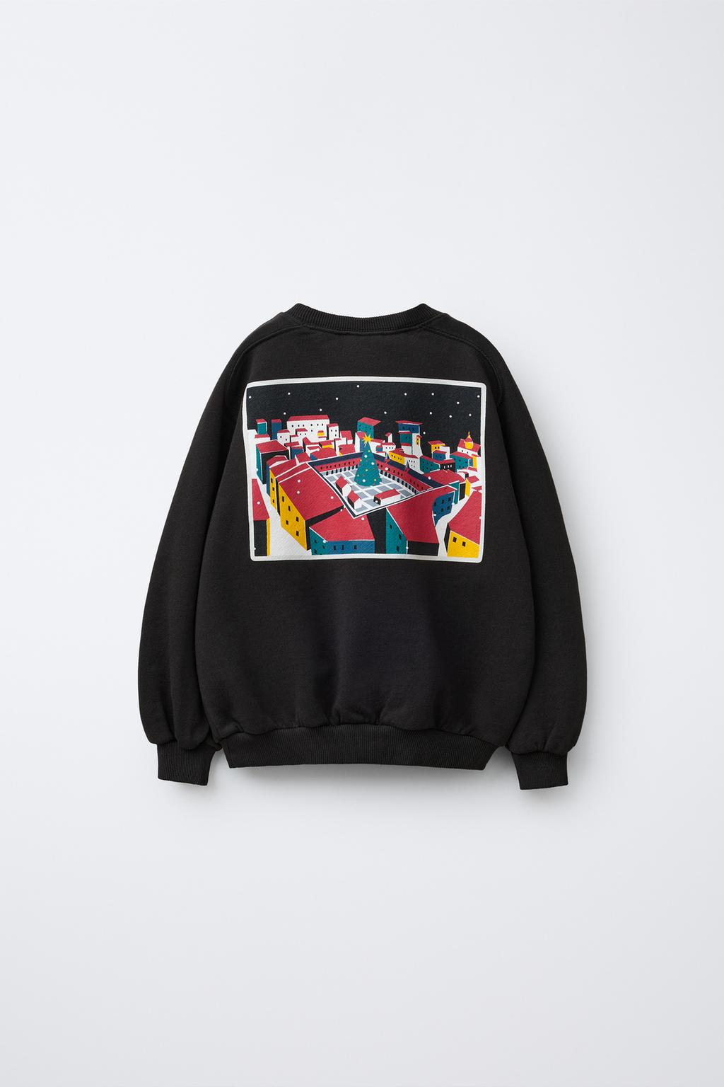 ТОЛСТОВКА С ПРИНТОМ «ГОРОД МАДРИД»