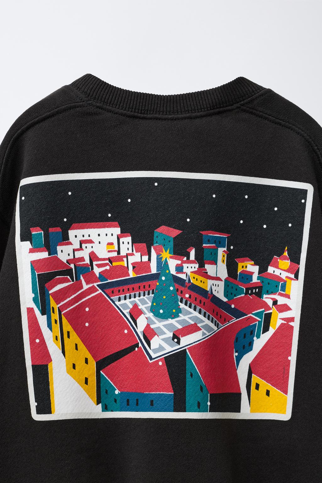 ТОЛСТОВКА С ПРИНТОМ «ГОРОД МАДРИД»