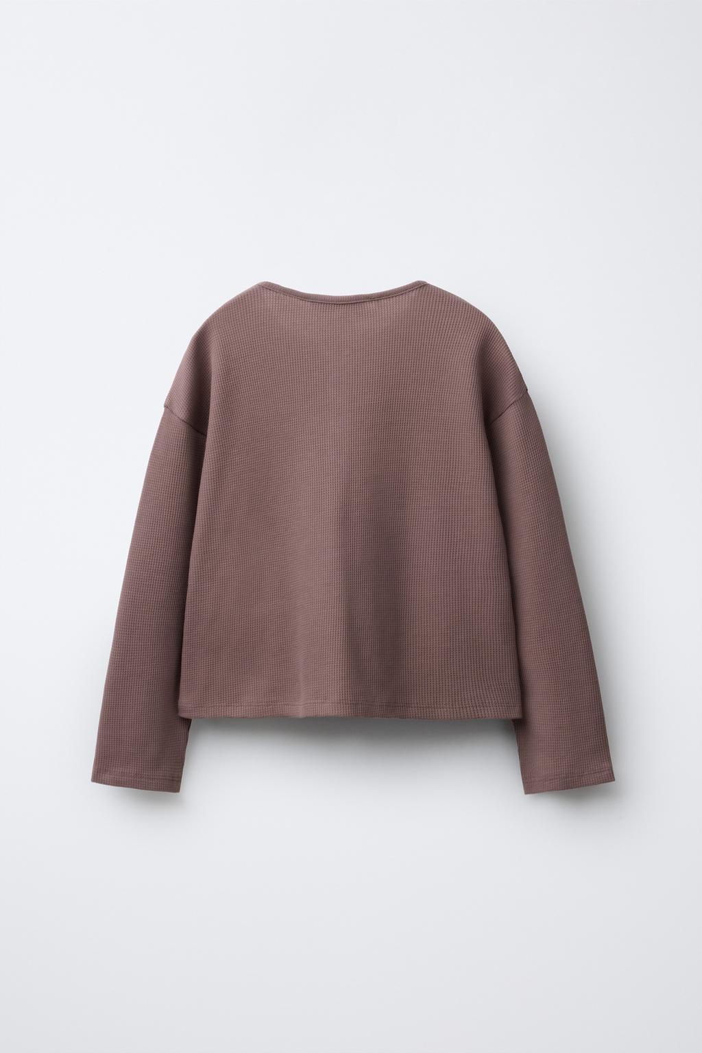 6-14 ЛЕТ/ПИЖАМА ВАФЕЛЬНАЯ С ВЫШИТЫМ ТЕКСТОМ