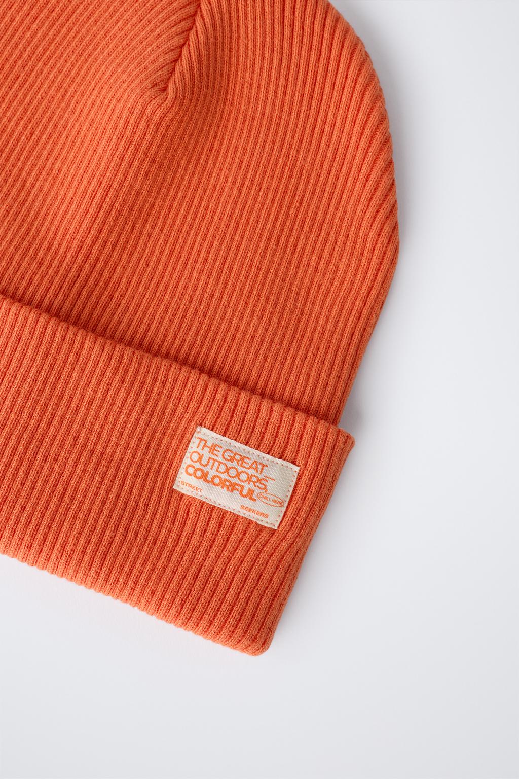 ШАПКА БИНИ В РУБЧИК С ЭТИКЕТКОЙ