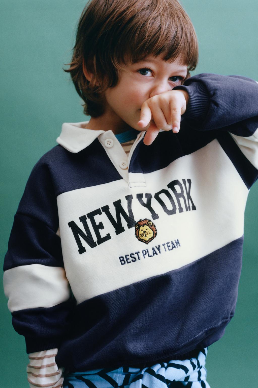 ТОЛСТОВКА ПОЛО В ПОЛОСКУ С ВЫШИВКОЙ ЖИВОТНОГО