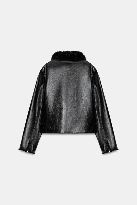 КУРТКА ИЗ ИСКУССТВЕННОЙ КОЖИ — ZW COLLECTION