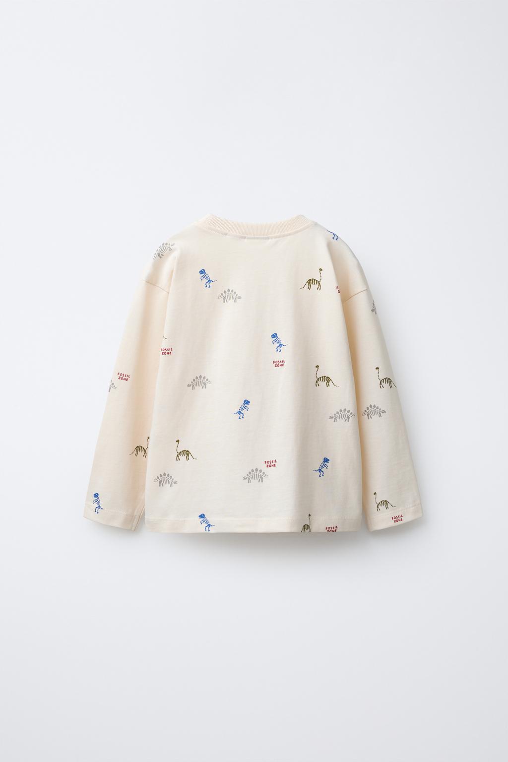 ФУТБОЛКА С ПРИНТОМ ДИНОЗАВРОВ