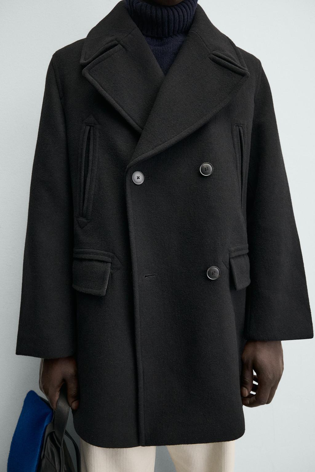 ДВУБОРТНОЕ ПАЛЬТО С КАРМАНАМИ