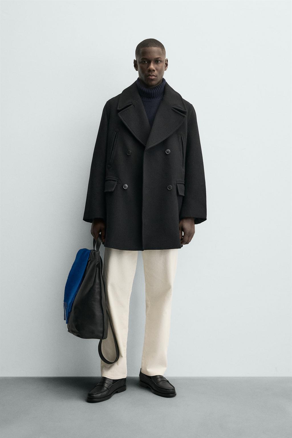 ДВУБОРТНОЕ ПАЛЬТО С КАРМАНАМИ