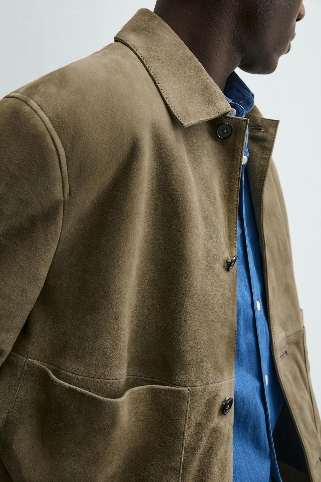 КОЖАНАЯ КУРТКА С КАРМАНАМИ