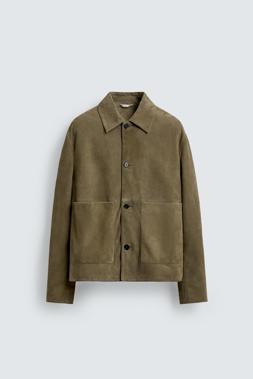 КОЖАНАЯ КУРТКА С КАРМАНАМИ