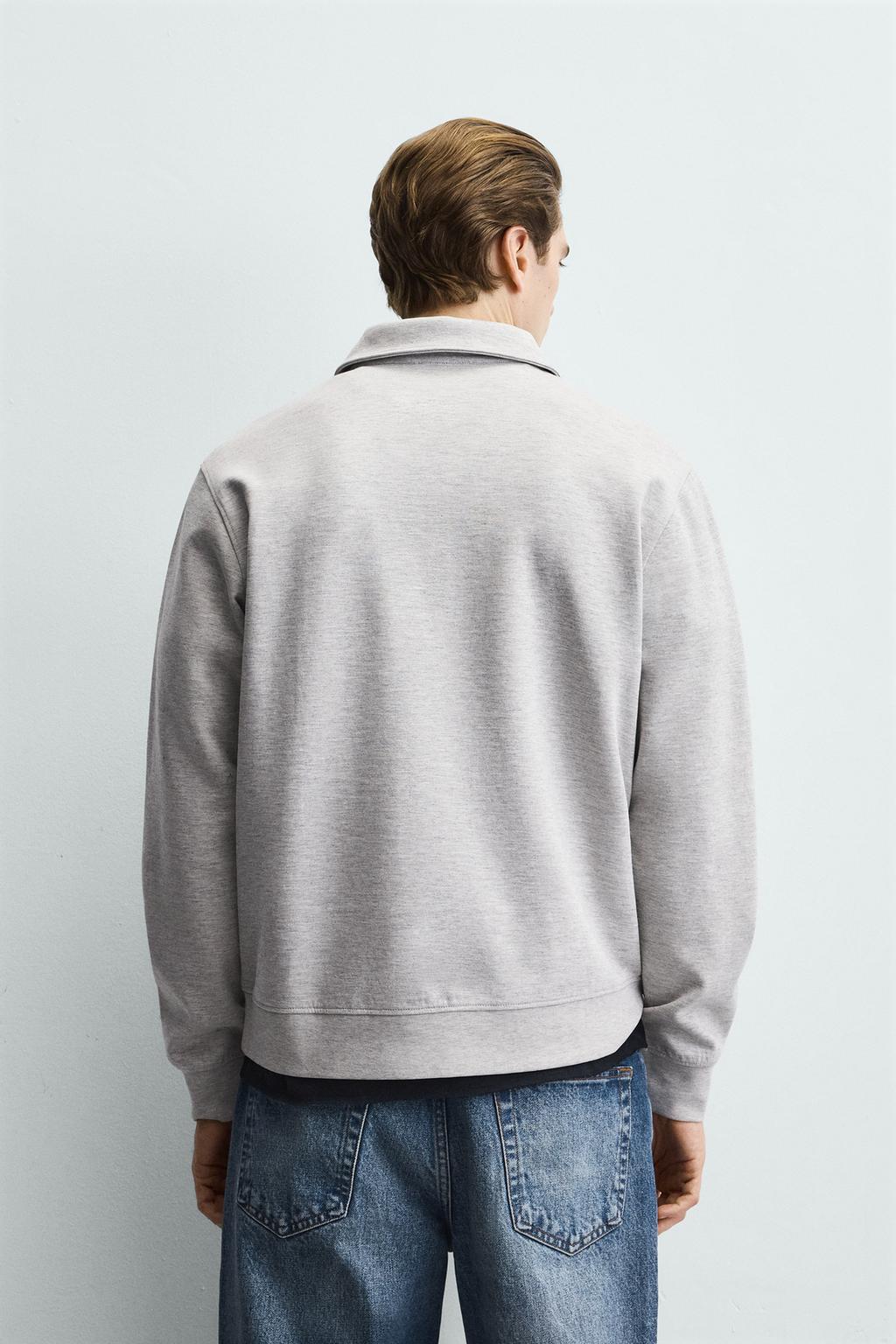 ТОЛСТОВКА ПОЛО ИЗ ИНТЕРЛОКА НА МОЛНИИ