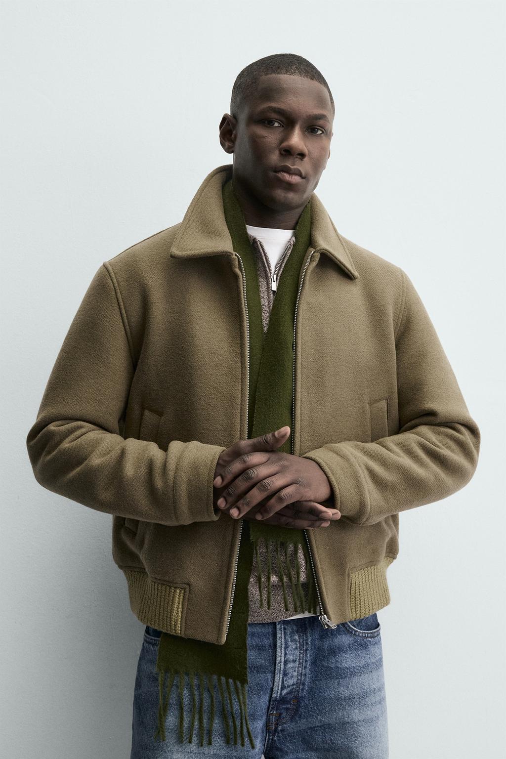 СТЕГАНАЯ КУРТКА ИЗ ШЕРСТЯНОЙ ТКАНИ