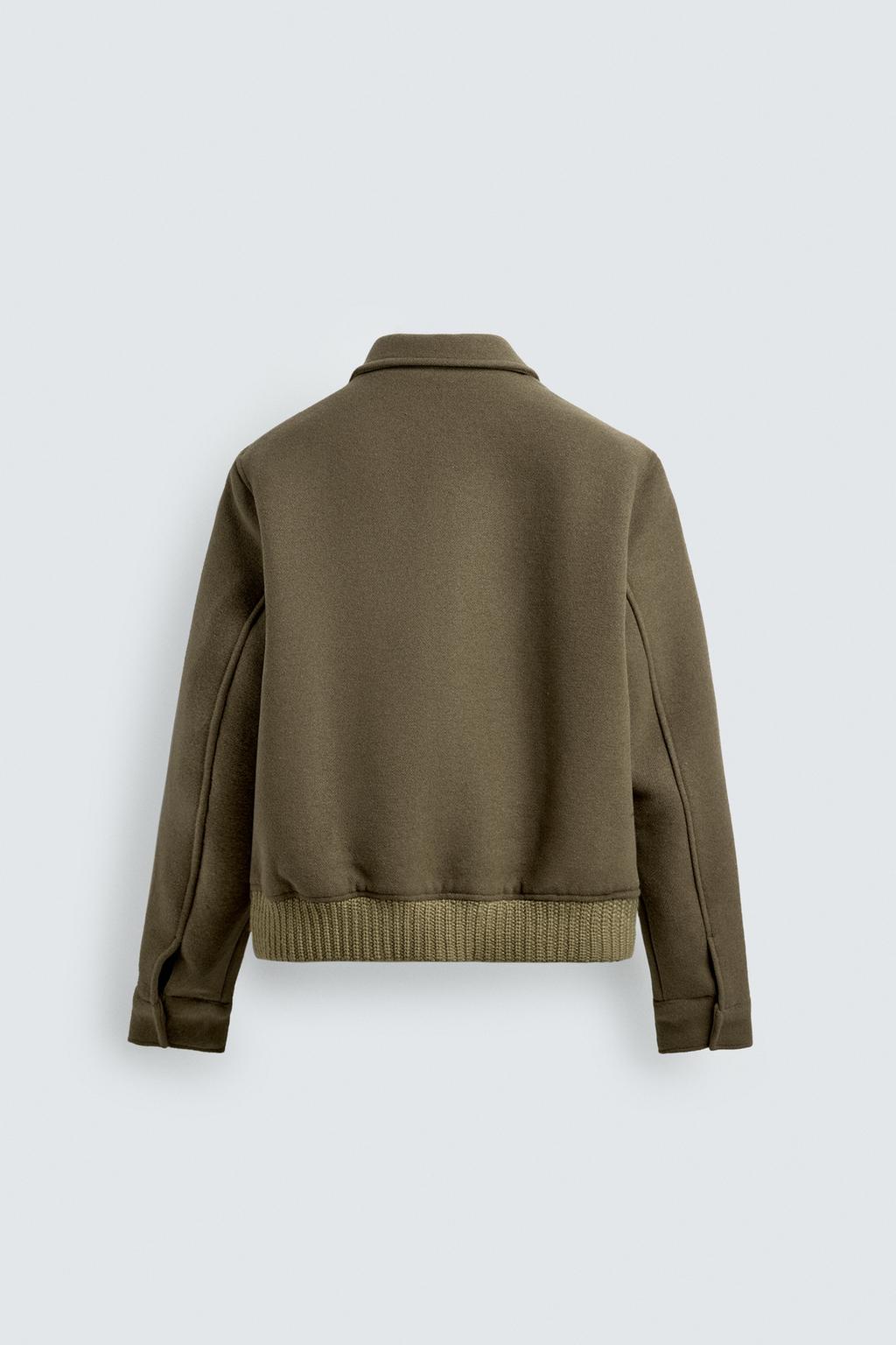 СТЕГАНАЯ КУРТКА ИЗ ШЕРСТЯНОЙ ТКАНИ