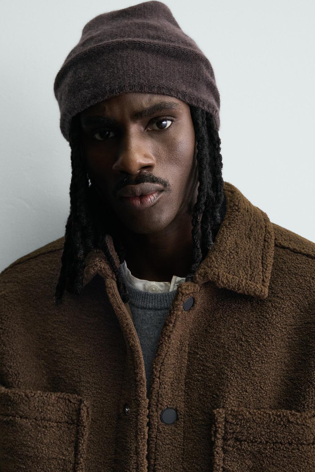 КУРТКА-РУБАШКА ИЗ ИСКУССТВЕННОГО МЕХА С КАРМАНАМИ