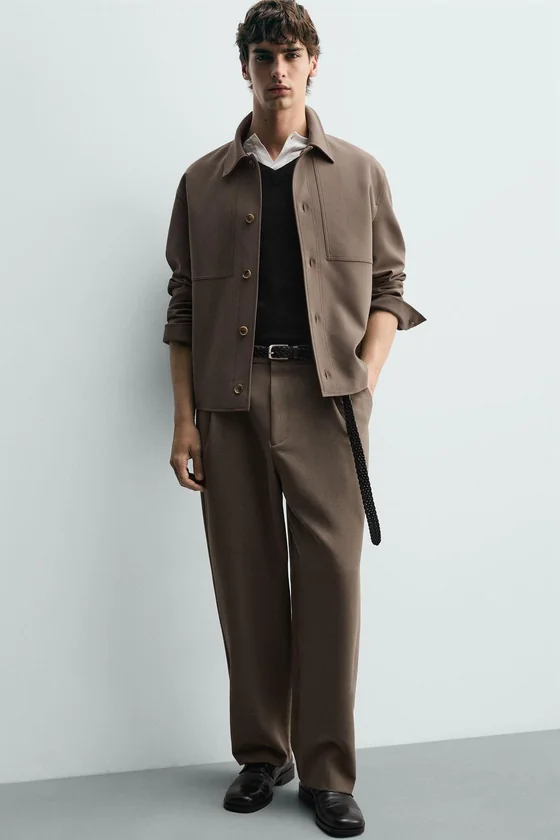 БРЮКИ RELAXED FIT СО СКЛАДКАМИ
