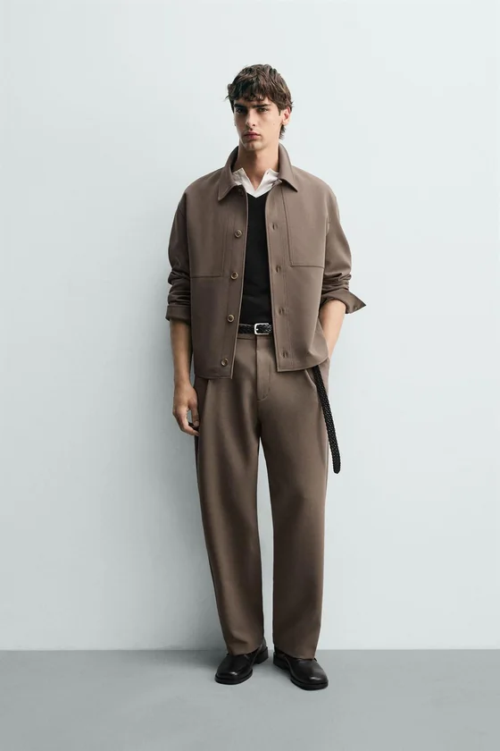 БРЮКИ RELAXED FIT СО СКЛАДКАМИ