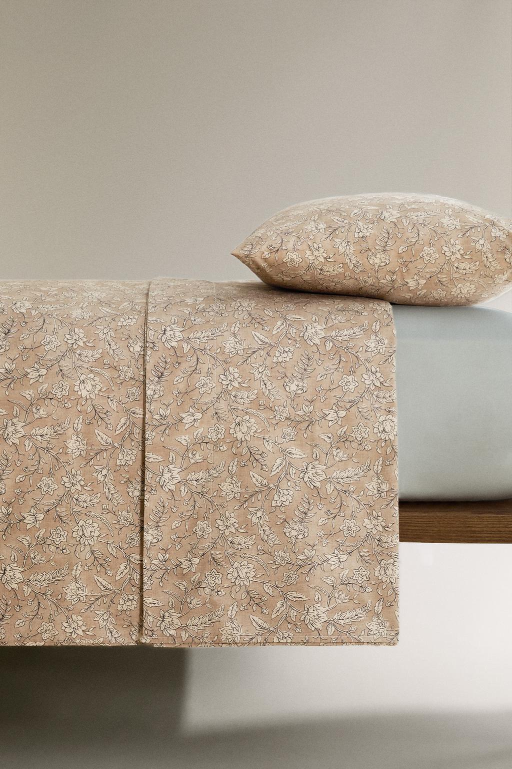 Покрывало с цветочным принтом