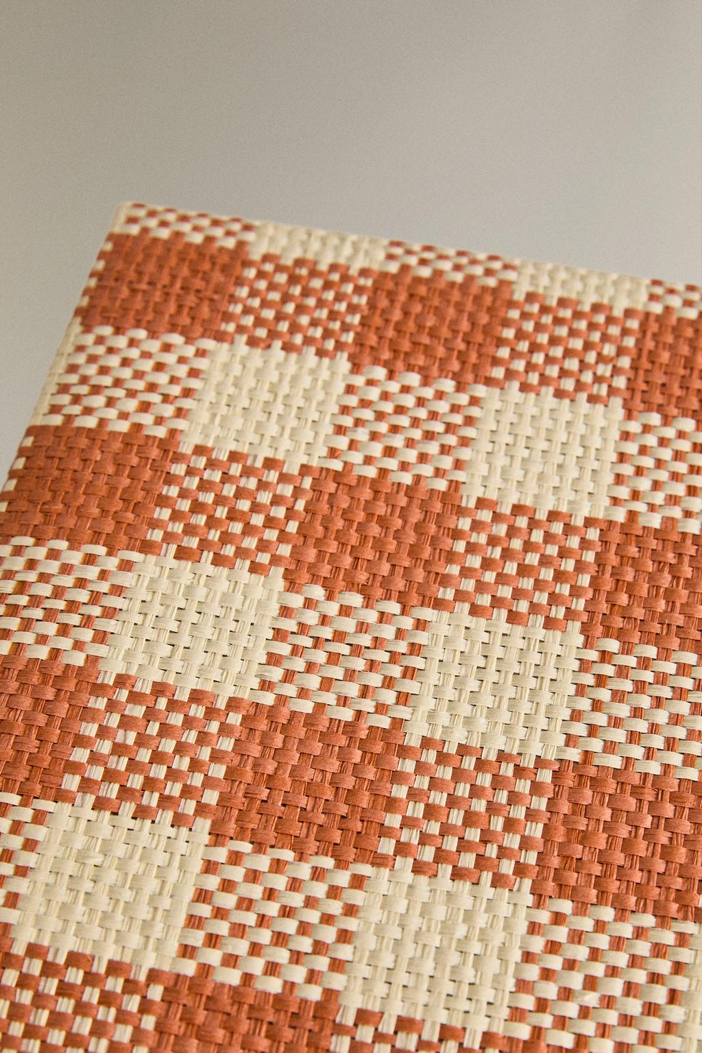 Детская складная корзина в клетку