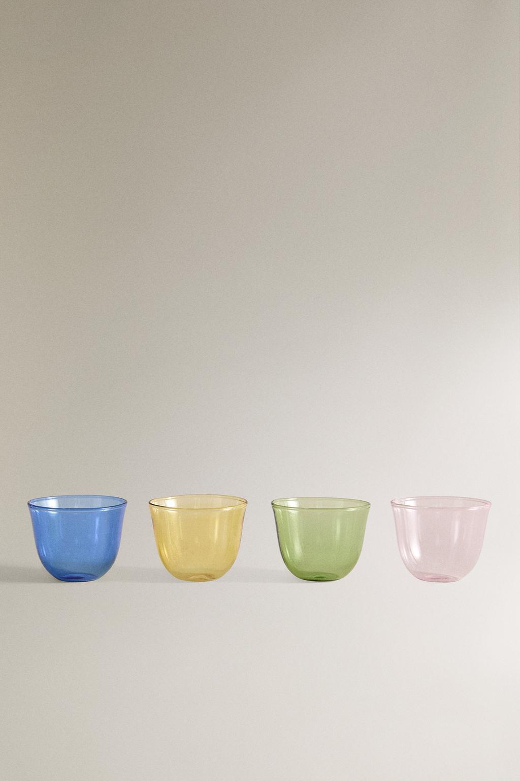 Набор стаканов для настойки из боросиликатного стекла (4 штуки)