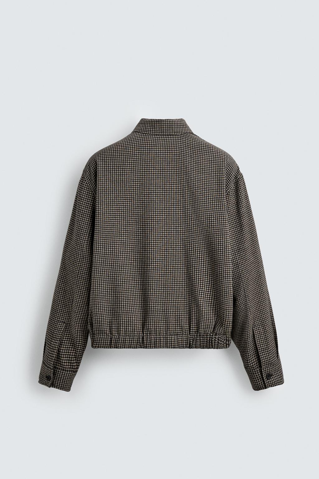 УКОРОЧЕННАЯ КУРТКА-РУБАШКА В КЛЕТКУ