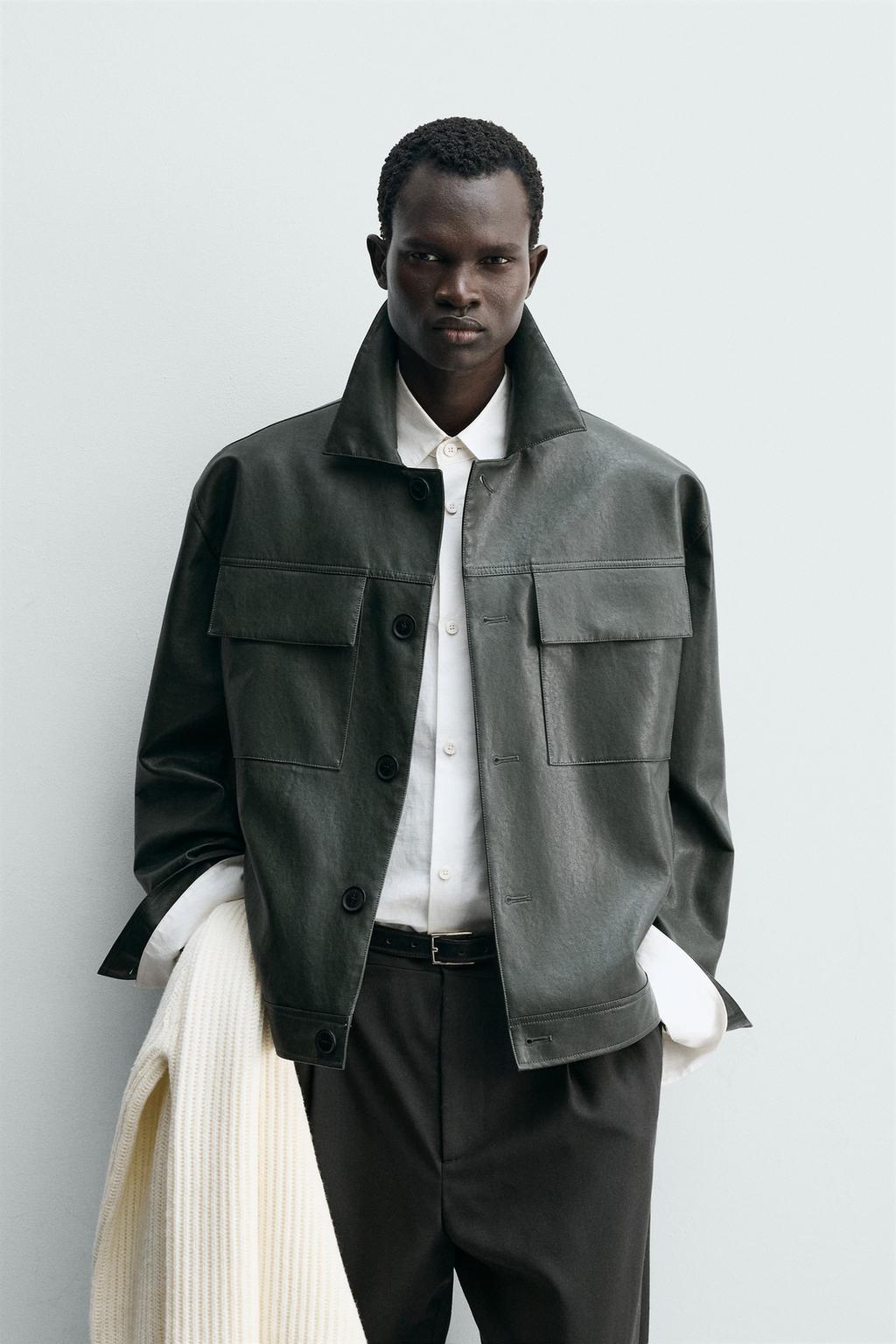 КУРТКА ИЗ ИСКУССТВЕННОЙ КОЖИ