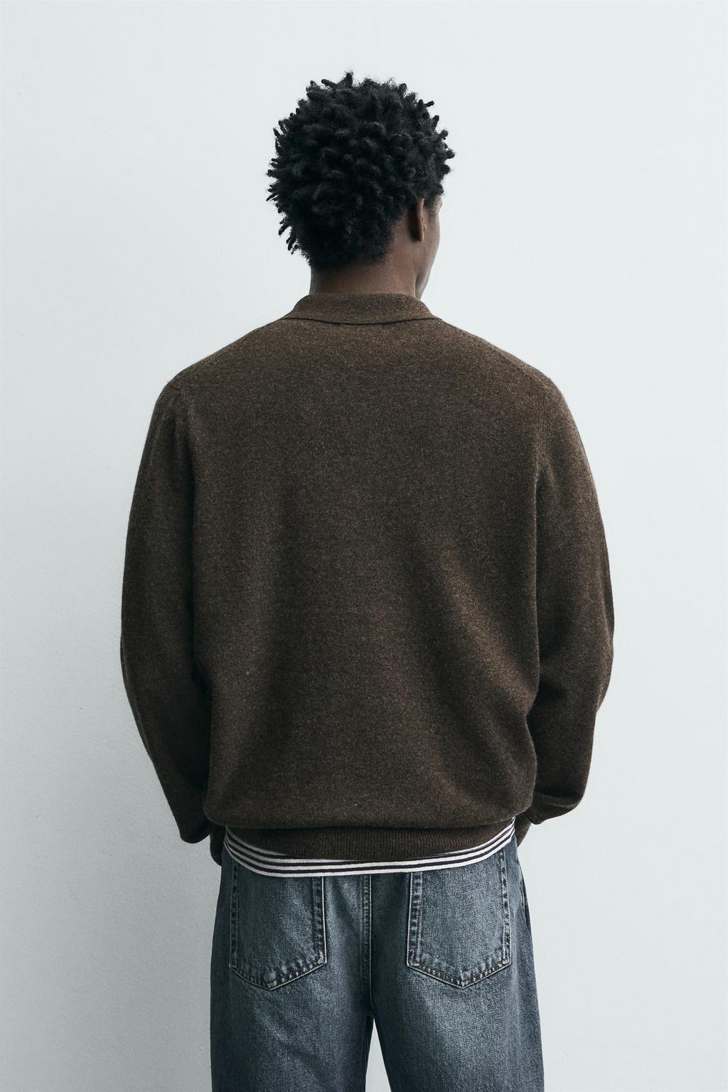 ПОЛО КЛАССИЧЕСКОГО КРОЯ ИЗ СМЕСОВОЙ ШЕРСТИ