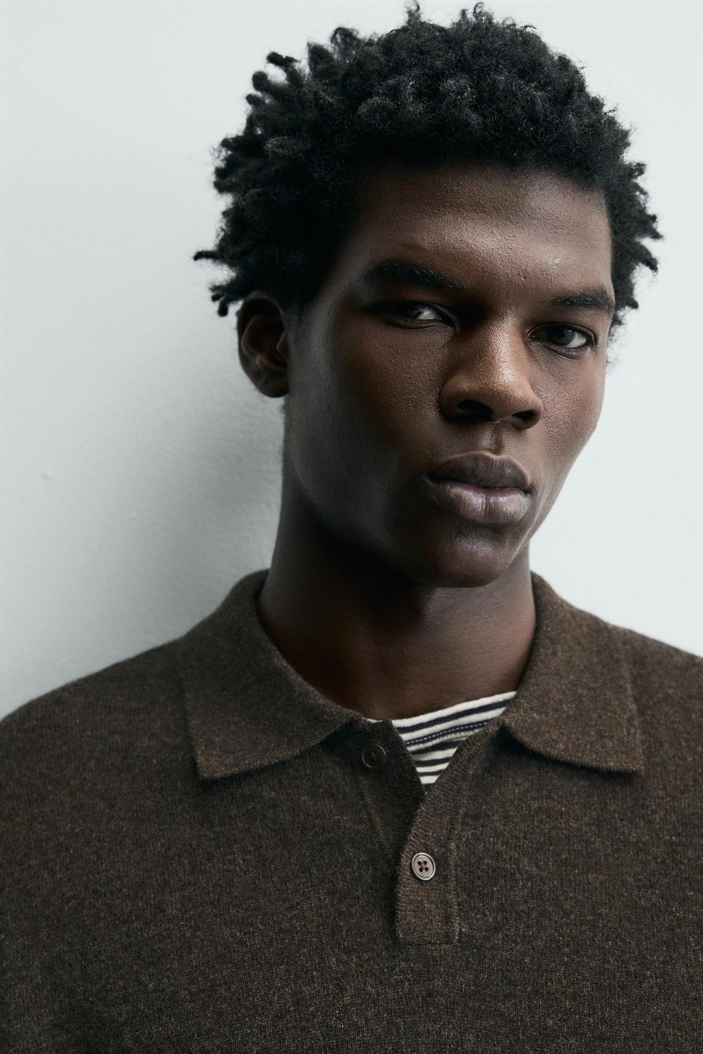 ПОЛО КЛАССИЧЕСКОГО КРОЯ ИЗ СМЕСОВОЙ ШЕРСТИ