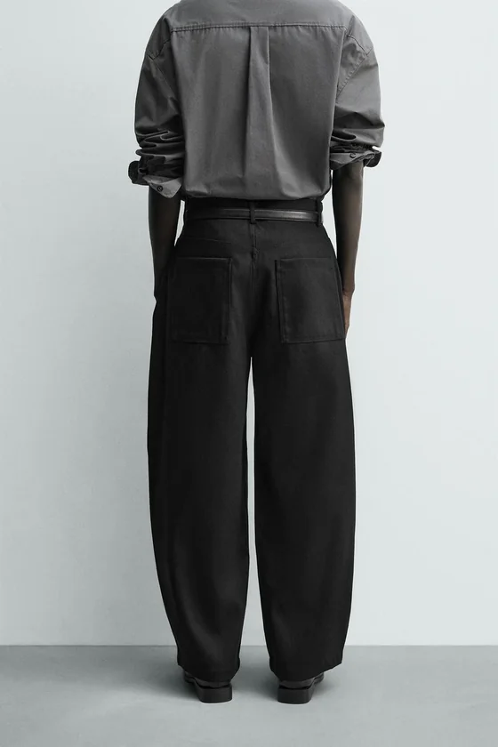 БРЮКИ BARREL FIT ИЗ ЛИОЦЕЛЛА И ХЛОПКА
