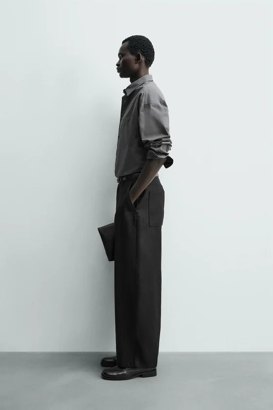 БРЮКИ BARREL FIT ИЗ ЛИОЦЕЛЛА И ХЛОПКА