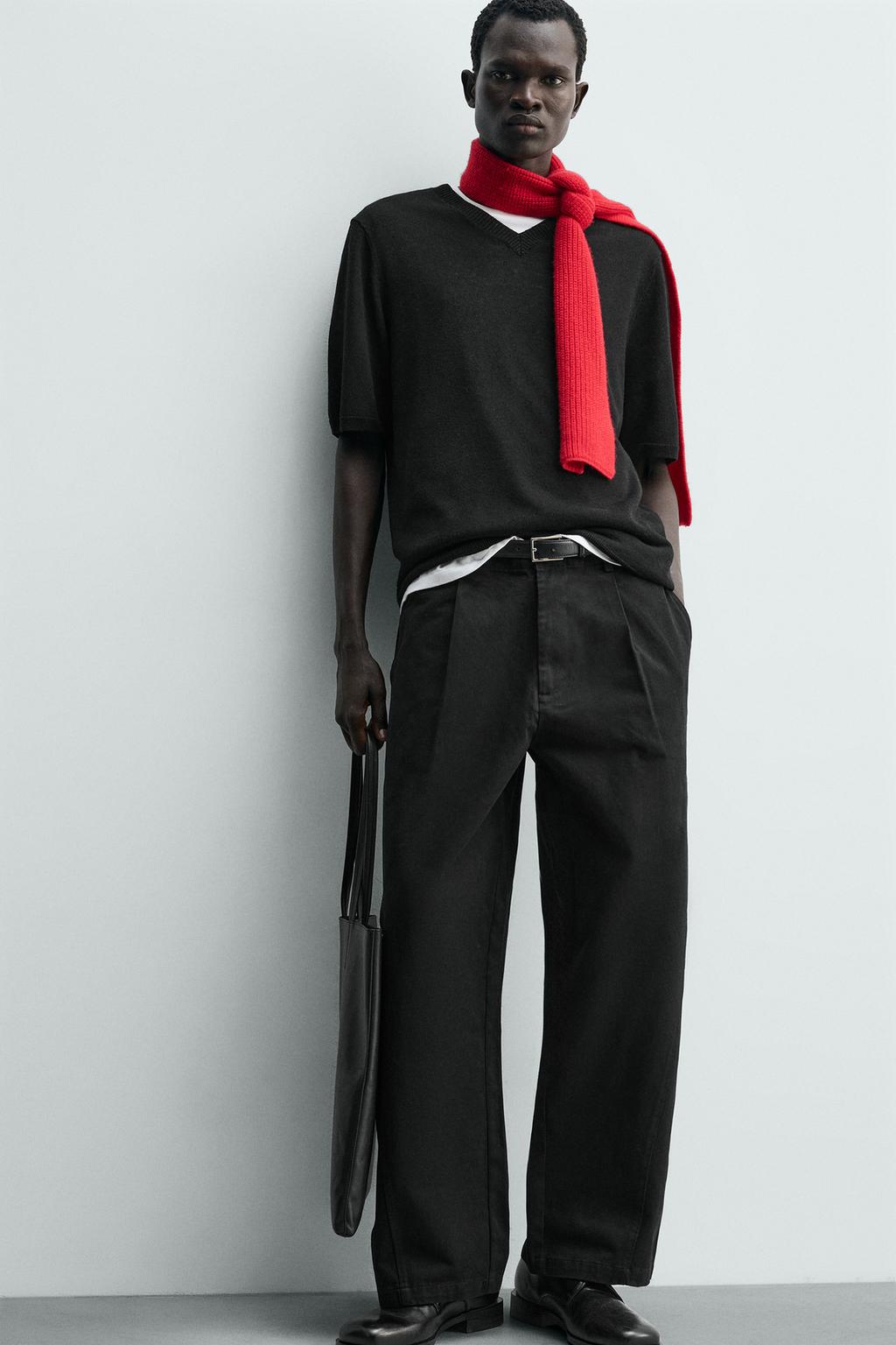 БРЮКИ WIDE FIT СО СКЛАДКАМИ