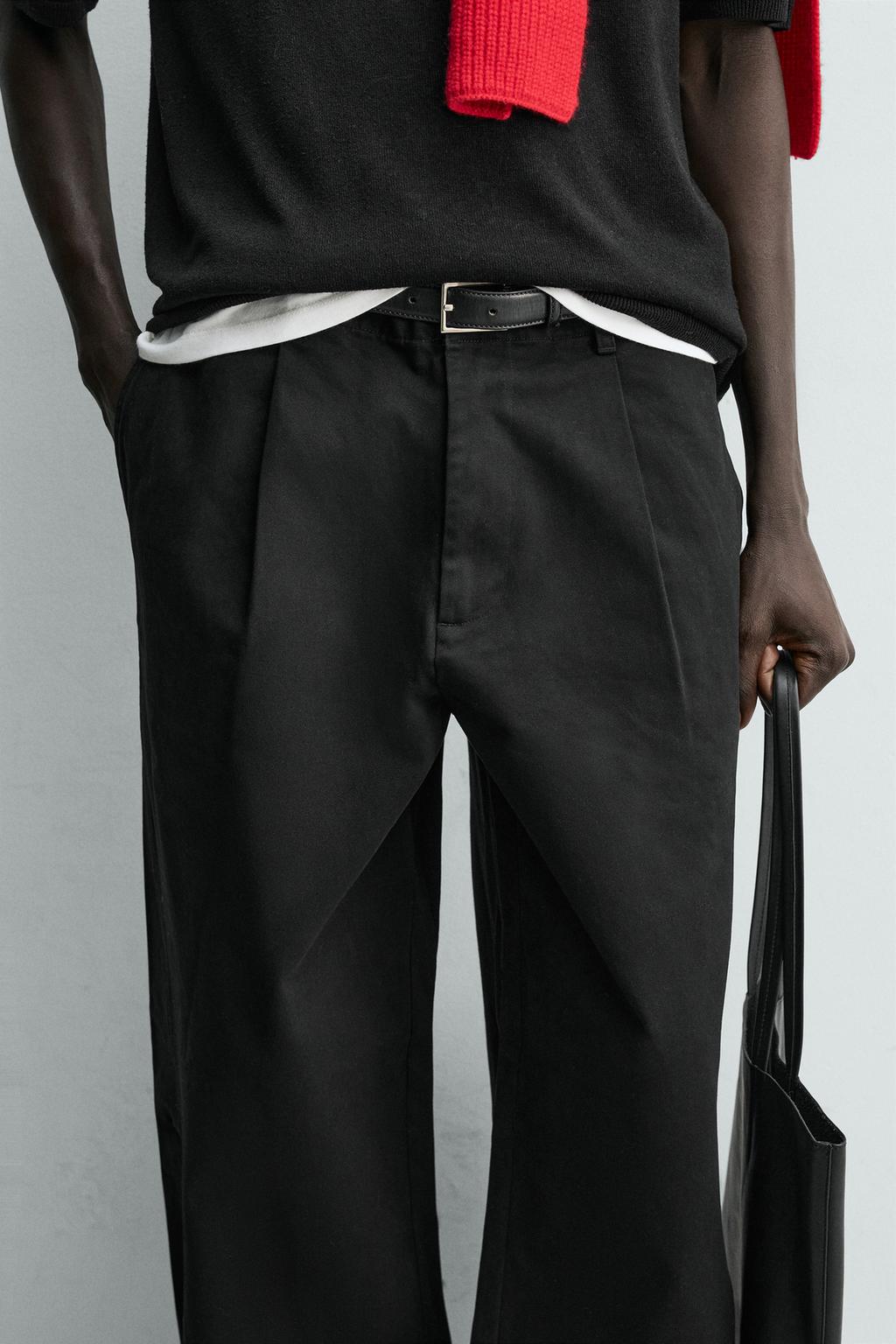 БРЮКИ WIDE FIT СО СКЛАДКАМИ