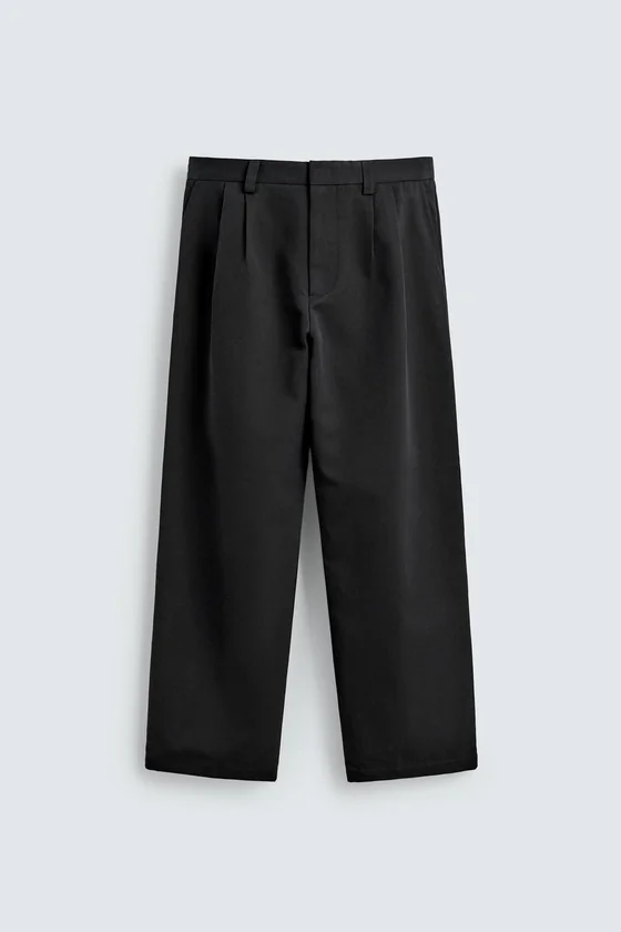 БРЮКИ WIDE FIT СО СКЛАДКАМИ
