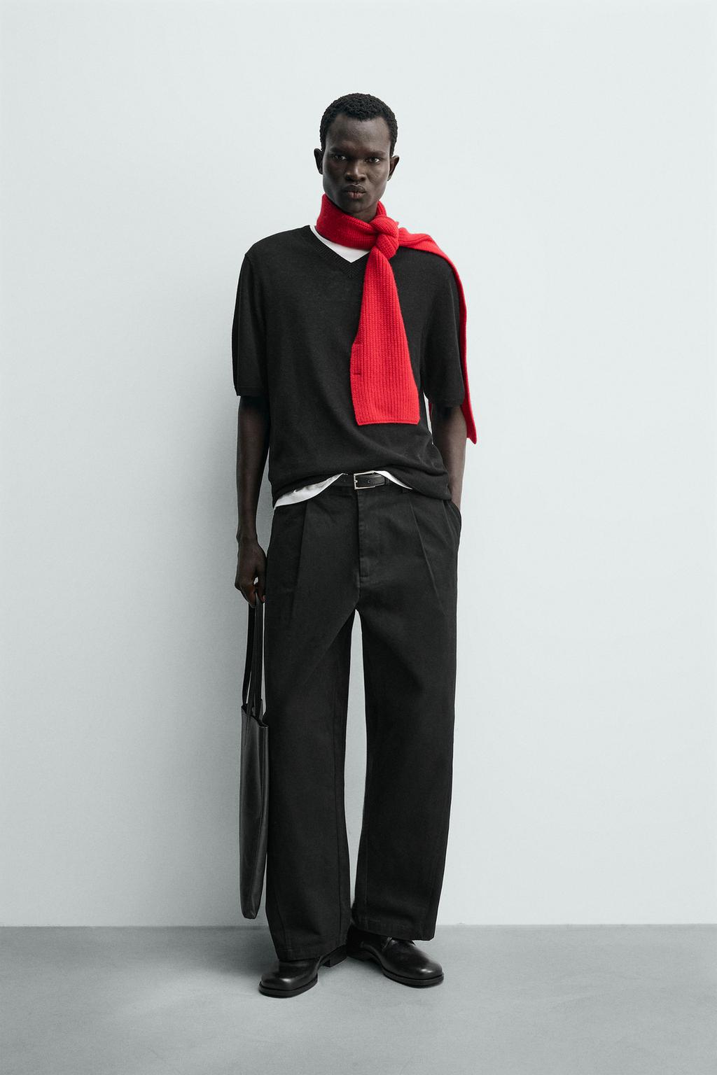 БРЮКИ WIDE FIT СО СКЛАДКАМИ