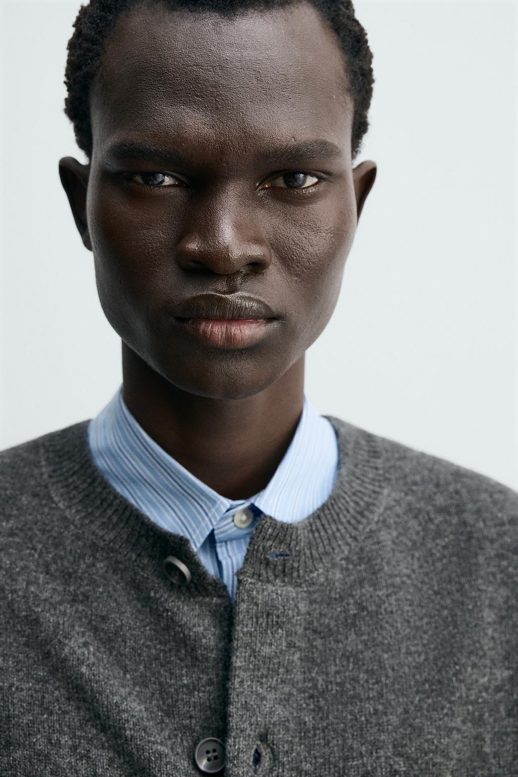 КАРДИГАН RELAXED FIT ИЗ СМЕСОВОЙ ШЕРСТИ