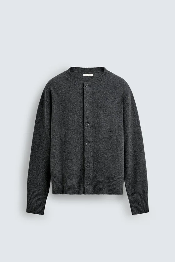 КАРДИГАН RELAXED FIT ИЗ СМЕСОВОЙ ШЕРСТИ