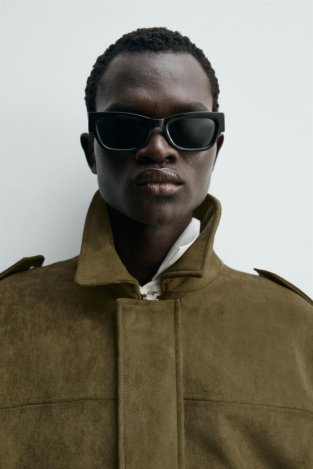 УКОРОЧЕННАЯ КУРТКА ИЗ ИСКУССТВЕННОЙ ЗАМШИ