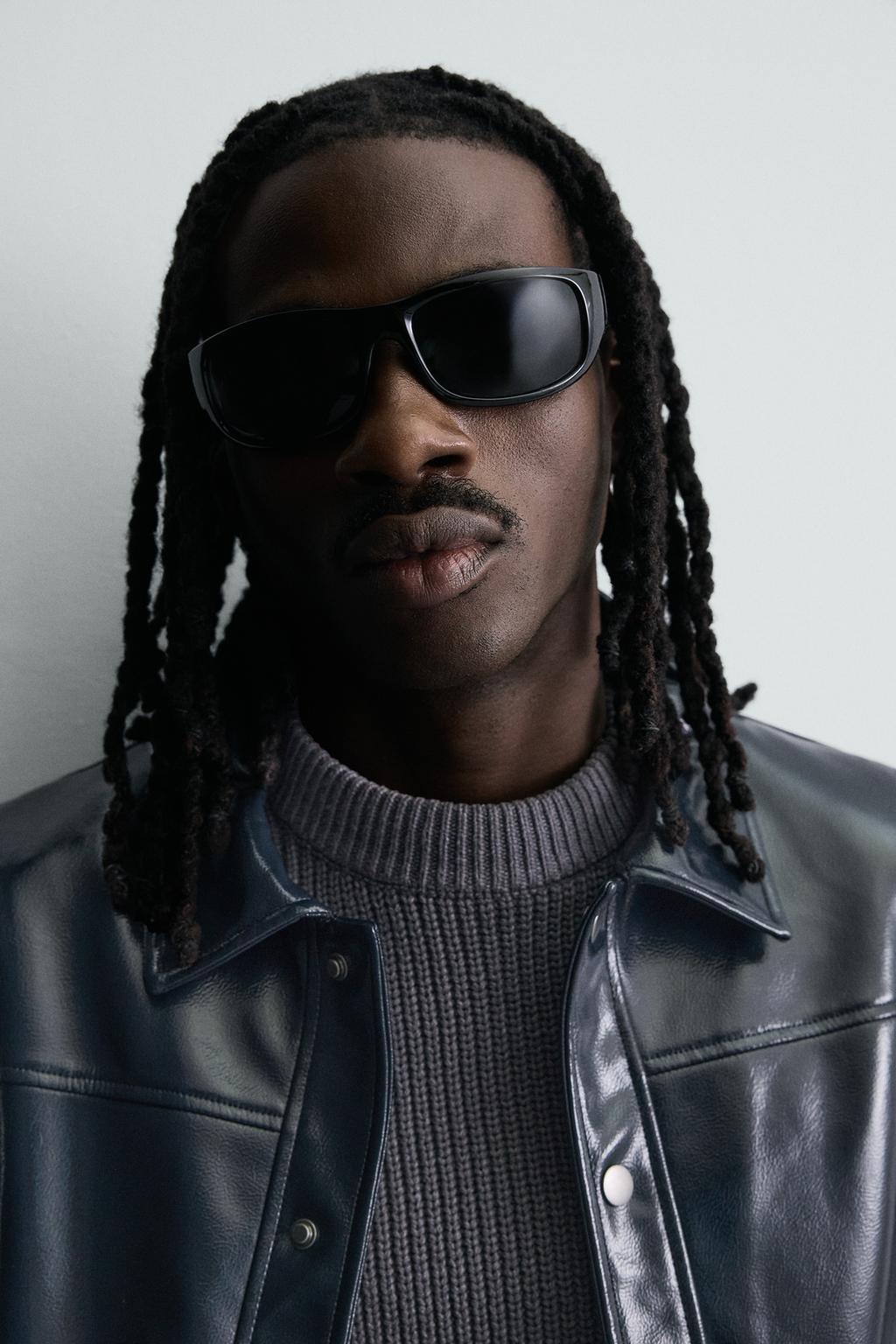 КУРТКА-РУБАШКА С ЭФФЕКТОМ ВИНИЛА