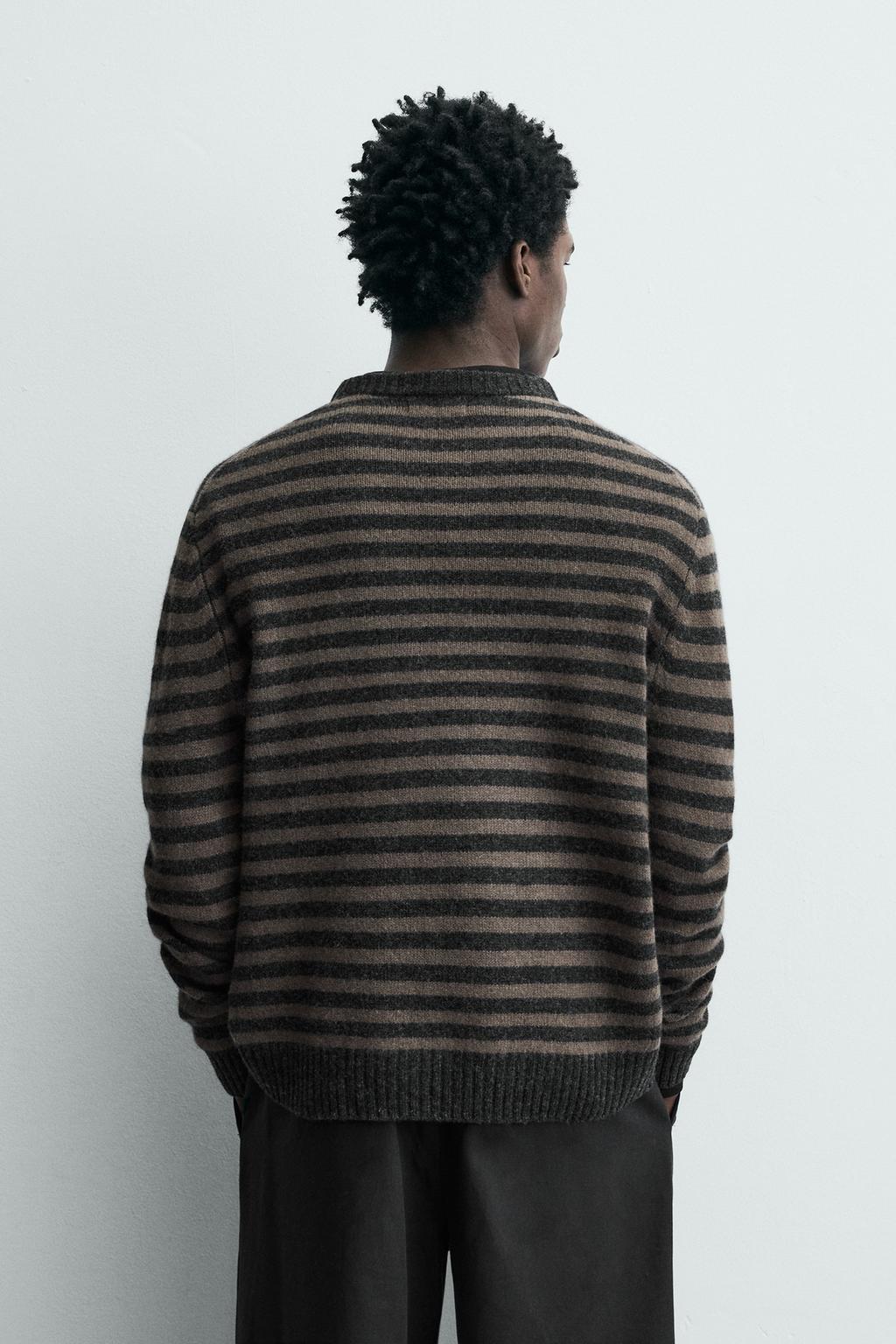 СВИТЕР ИЗ ШЕРСТИ И ЯКА В ПОЛОСКУ