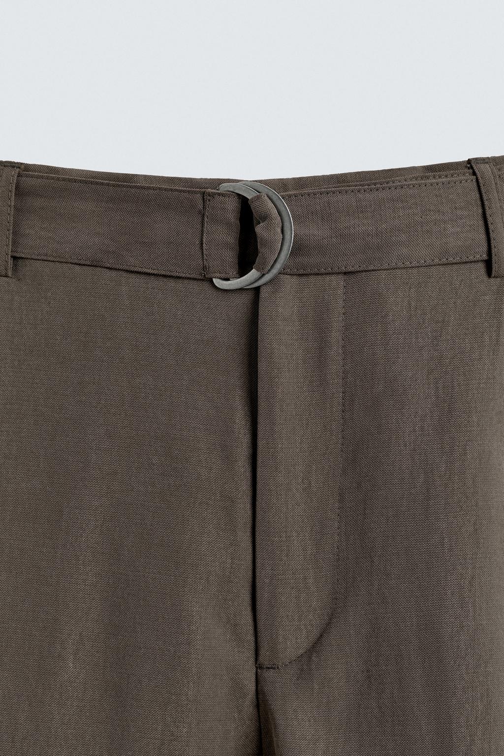 СТРУЯЩИЕСЯ БРЮКИ С РЕМНЕМ