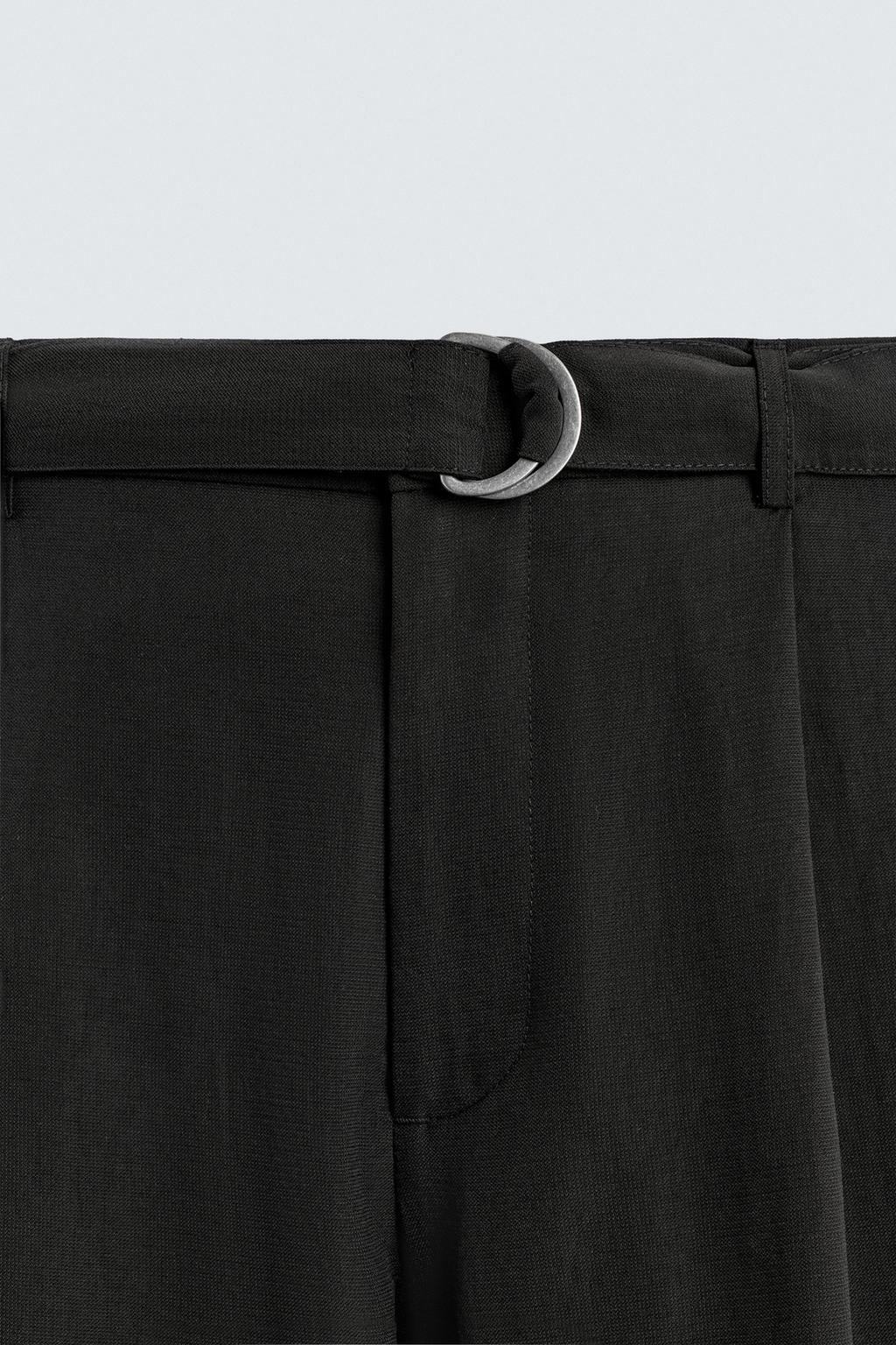 СТРУЯЩИЕСЯ БРЮКИ С РЕМНЕМ