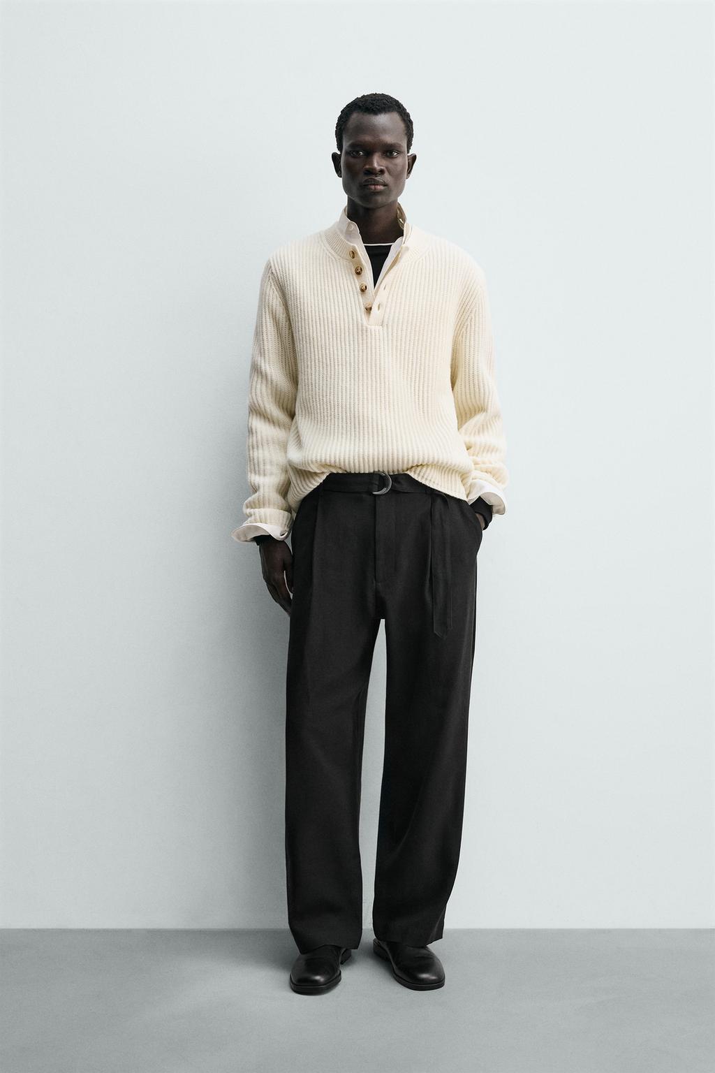 СТРУЯЩИЕСЯ БРЮКИ С РЕМНЕМ