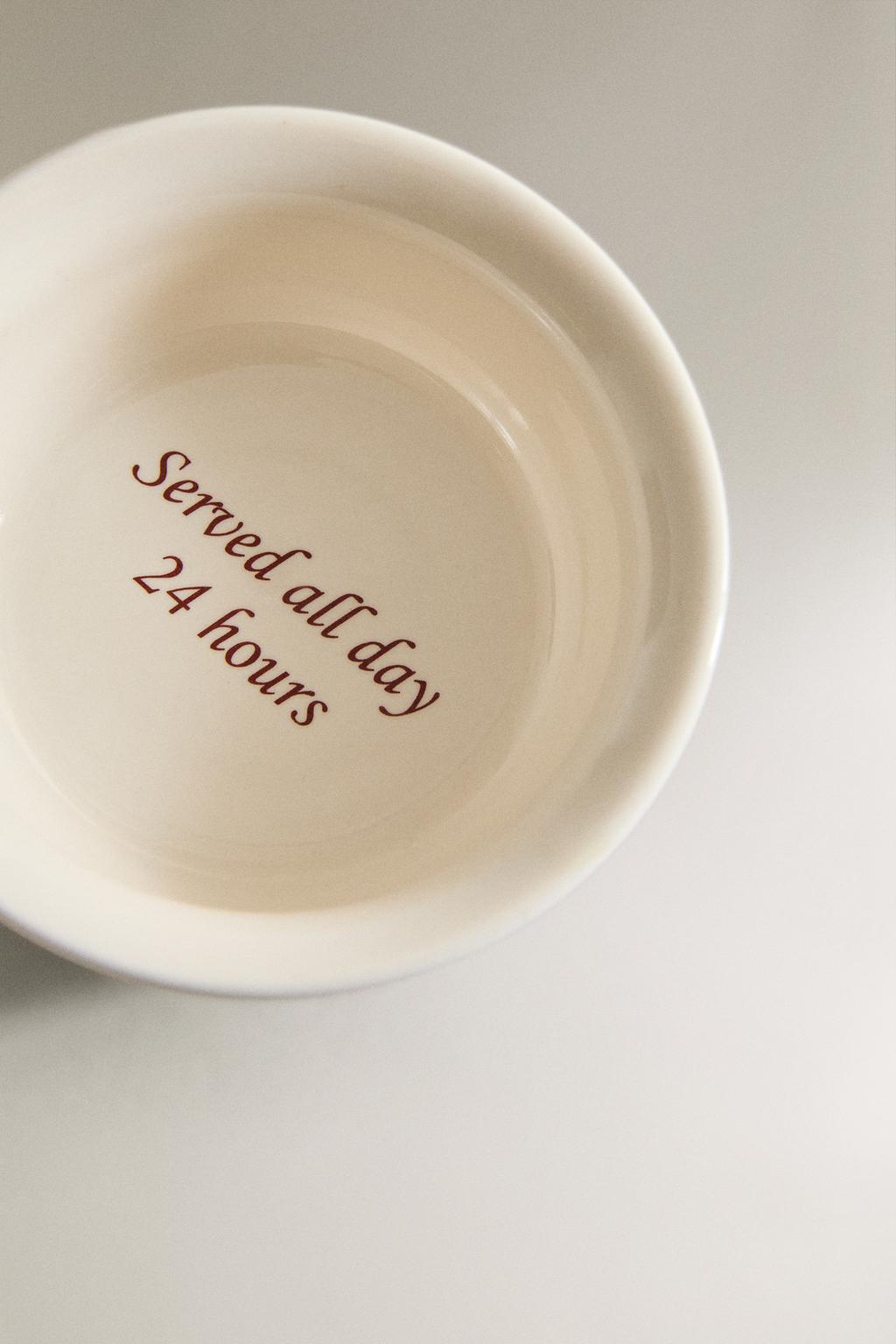 Мини фарфоровая миска для завтрака