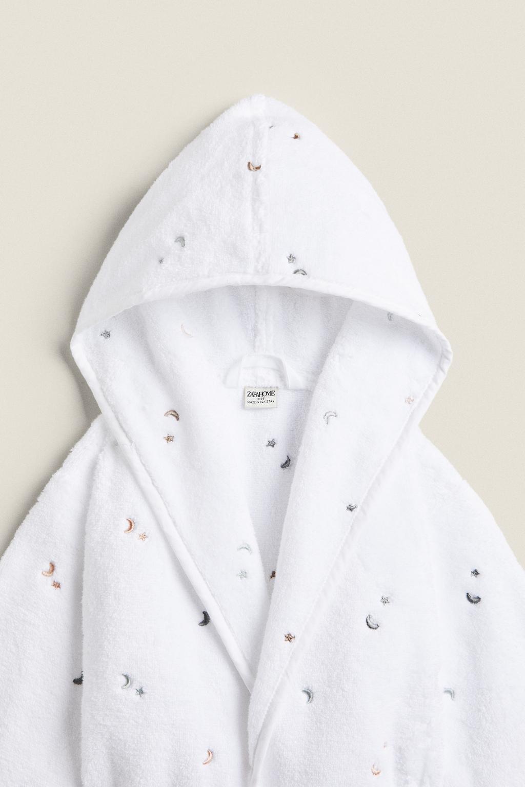 Детский халат с луной и звездой