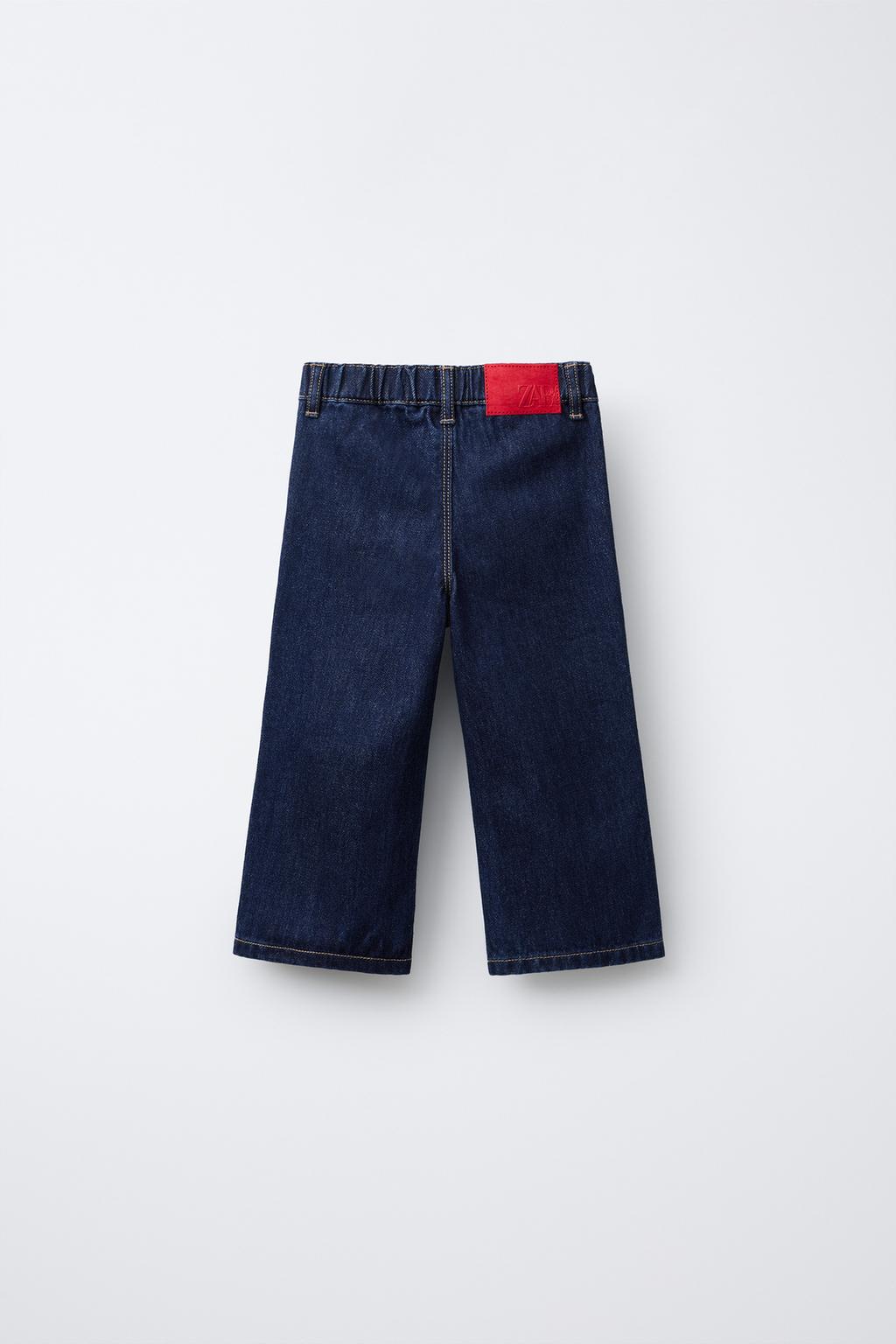 ДЖИНСЫ-КЮЛОТЫ С ВОЛНИСТЫМИ КАРМАНАМИ