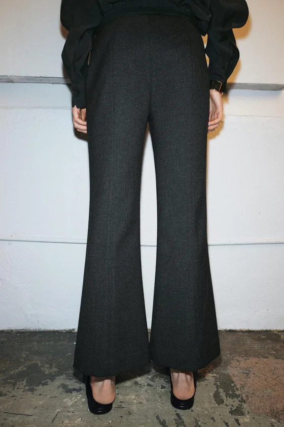 УКОРОЧЕННЫЕ РАСКЛЕШЕННЫЕ БРЮКИ ZW COLLECTION