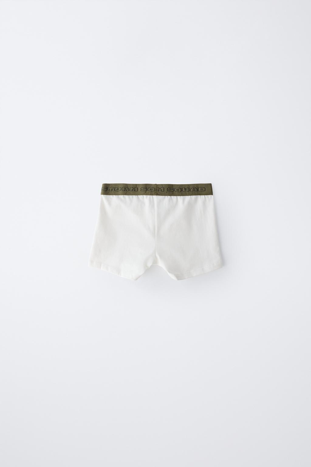 6-14 ЛЕТ/ НАБОР ИЗ ТРЕХ ТРУСОВ-БОКСЕРОВ С ТИСНЕНЫМ ТЕКСТОМ