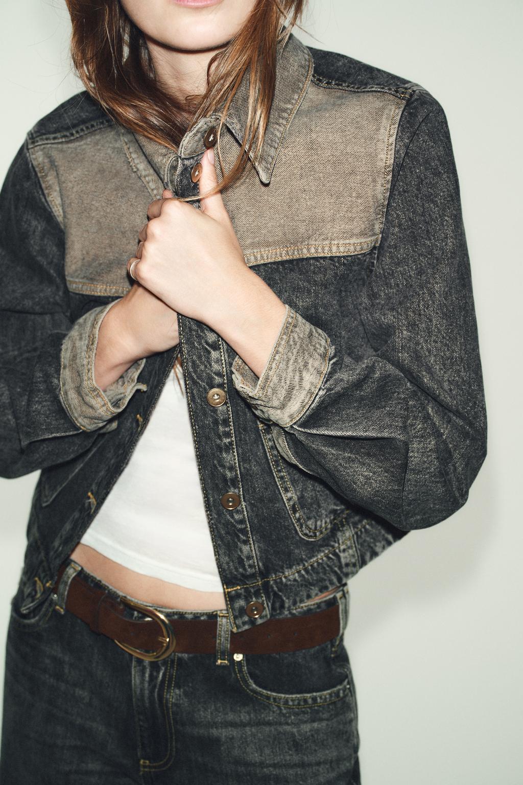 КОМБИНИРОВАННАЯ ДЖИНСОВАЯ КУРТКА Z1975